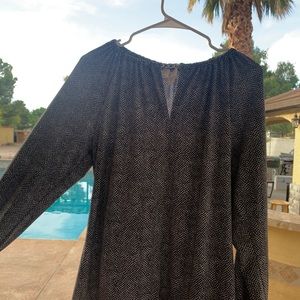 Michael kors blouse white with black dots